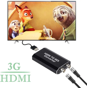 工厂价格转换器4K HDMII至SDI转换器适配器1端口HDMI输入2端口SDI输出支持SDI/hd-sdi/3G-SDI