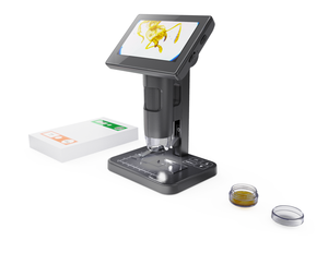 Portátil Tipo-C tres ángulo LED iluminación digital LCD diaply microscopio compatible con pantalla de ordenador externa de mayor resolución - Product Image 3
