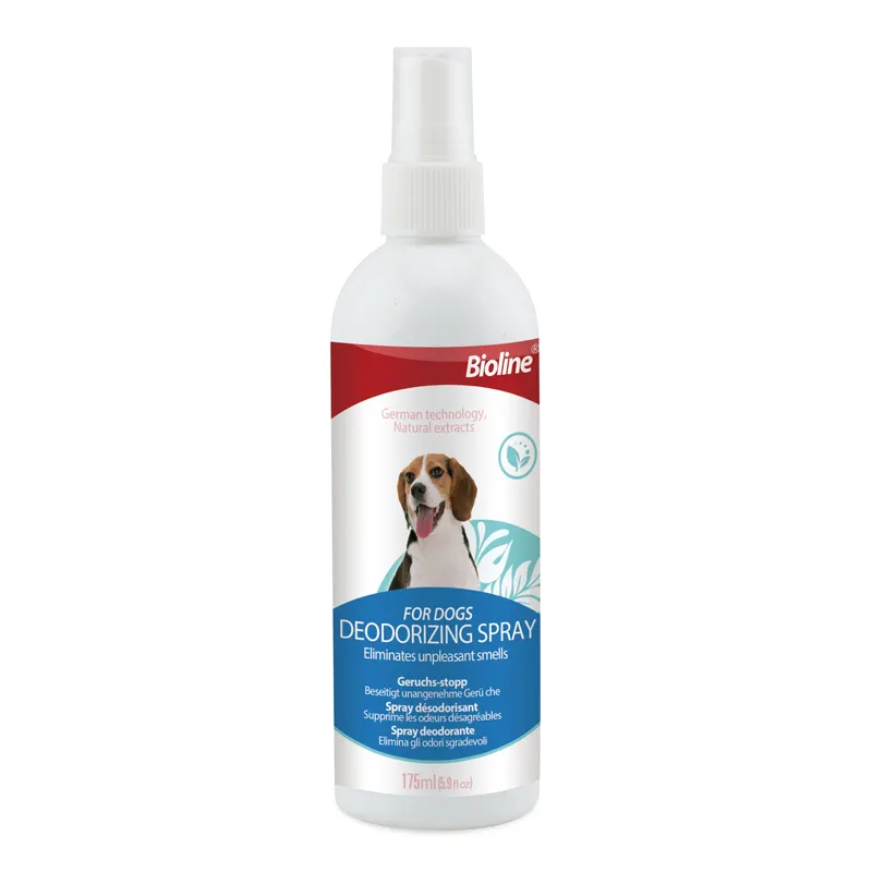 Biolina prodotti per la cura dei prodotti per animali domestici microbo decompone le fonti di pulizia deodorante Spray per cani