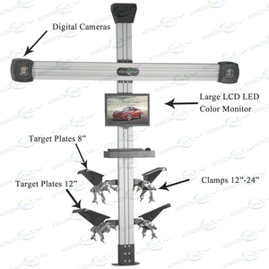 3D车轮定位仪汽车手动汽车定位机价格与CE - Product Image 4