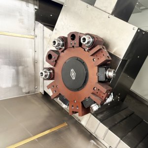 Torno de procesamiento de metal de cama inclinada CNC totalmente automático equipado con torno de metal CNC de función multifacética avanzada TCK56y - Product Image 5