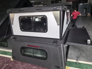 Basit yüklemek için kamyon çadır 6.5-8 Ft kamyon kasası, kamyonet kamyon kasası yatak çadır çift katmanlı su geçirmez Pu2000Mm için kamp araba çadırı çadır