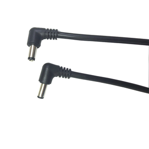 สายไฟตัวผู้ DC ไปยัง DC DC DC 5.5มม. x 2.1มม. สายต่อปลั๊ก90องศาสำหรับตัดสายไฟ /cctv/ รถยนต์/จอภาพ - Product Image 1