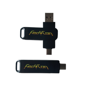 Akıllı Telefon Tablet Dizüstü Bilgisayar Masaüstü için Yüksek Hızlı ve Dayanıklı Siyah Metal Type-C USB Bellek Çubuğu - Product Image 4