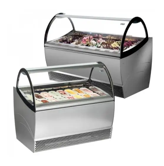 Preço comercial da máquina de exibição de picolé de sorvete de gelato picolé de picolé para exibição de picolé