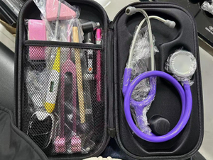 Monitor de Pressão Arterial <span class=keywords><strong>Bokang</strong></span> Esfigmomanômetro Aneroide Cardiológico com Kits de Estetoscópio de Cabeça Dupla - Product Image 3