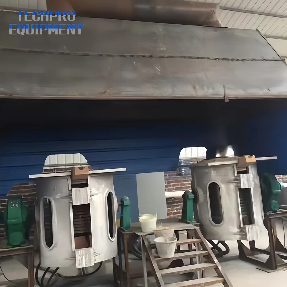 Horno de fundición pequeño de 100kg, 200kg, 500kg, a la venta, máquina de forja de acero, fundición industrial de hierro fundido, fundición de metal por inducción