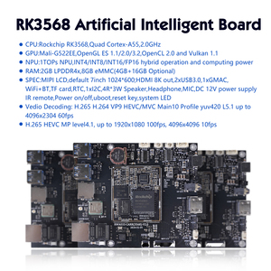 Placa Rockchip SoM de código abierto RK3568 2G 16G 1T NPU USB LVDS eDP para placa de desarrollo Android y Monitor de pantalla táctil Android - Product Image 4