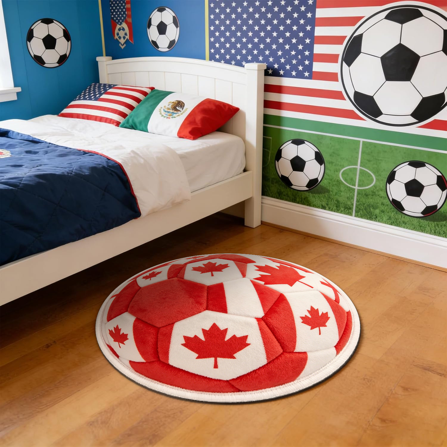 Zy world cup cashmere floor mat -1