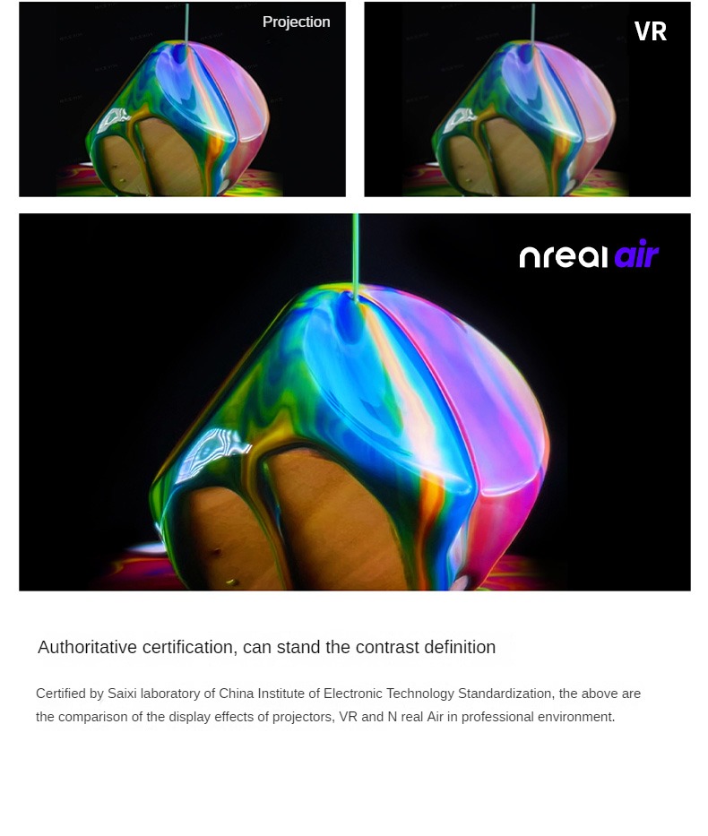 Nreal Air Smart AR Glasses Portable HD Private Giant Screen Viewing Mobile Computer Screen Projection Game Peripherals Glasses