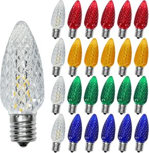 120v 1w 110v 0.8w屋外E17 Ledクリスマス電球C9ホリデーライトLed電球C9 E17ベースファセットSmd Ledクリスマス電球 - Product Image 1