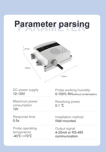 RTTPP DR-BSQ100 4-20mA oder RS485 Hoch empfindlicher Sensor Gas Transmitter CO2 / CH4 / O2 / CO / H2S / NH3 Gas Sensor