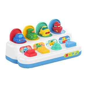 Müzikal hayvan düğme oyunu <span class=keywords><strong>Popup</strong></span> bebek geliştirme oyuncaklar renkler hayvanlar öğrenme bebek oyuncakları Pop-Up bebek oyuncak