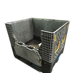1200 מדידה גדולה 1000*975 מ "מ פלסטיק תעשייתי stackable מתקפל קופסא מזרן עם כפים