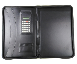 Custom <strong>Calculator</strong> Zipper <strong>notebook</strong> Multifunctional portfolio - Product Image 1