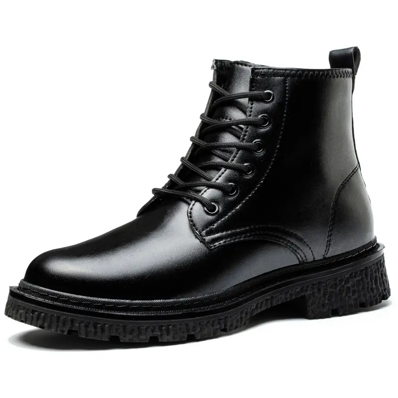 Chaussures d'assurance du travail automne hiver hommes anti-écrasement et anti-perçage soudeur en acier Baotou Martin bottes chaussures de travail antidérapantes