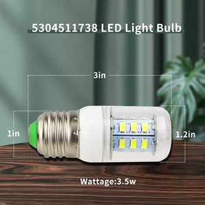 หลอดไฟตู้เย็น LED 3.5แสงสีขาว E26 K,หลอดไฟตู้เย็น LED ตู้เย็นขนาดเล็ก6000 W 40วัตต์เทียบเท่าตู้แช่แข็ง Frigidaire