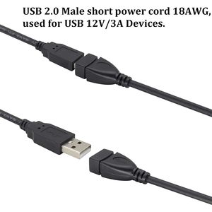 Oem/odm USB2.0 USB ปลั๊กตัวผู้เพื่อเปิดสายเปลือย2ขาสายชาร์จไฟสายเคเบิลต่อขยายปลายเปิดหางเปีย - Product Image 5