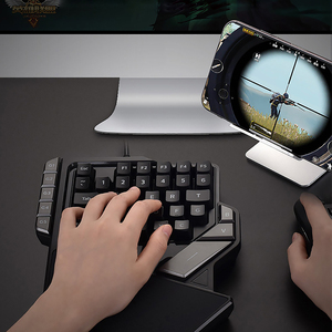 AULA K2คีย์บอร์ดเล่นเกมมือเดียว,มีไฟRGB 7สีคีย์บอร์ดสำหรับเล่นเกมคอมพิวเตอร์ตั้งโต๊ะและแล็ปท็อปโทรศัพท์ - Product Image 5