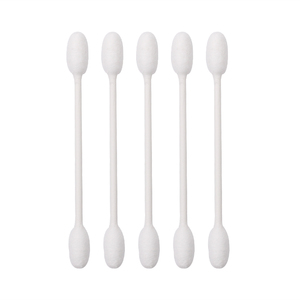 Kozmetik kullanımı günlük kullanım banyo kullanımı 110 adet çift büyük kafa kağıt çubukları düz kutu ile pamuk swablar - Product Image 2