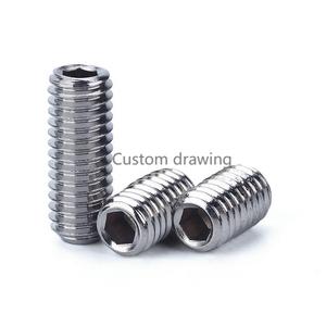 3/8 Din913 Aleación de titanio Acero Punta plana Hexágono Punta de copa Grub Bolt Allen Set Tornillo de bola - Product Image 2