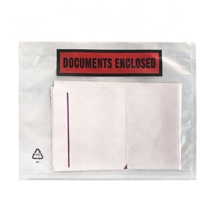 透明塑料自粘运输信封文件a5文件随附钱包空白装箱单随附 - Product Image 6