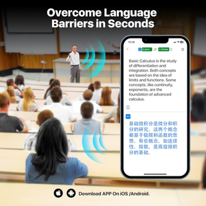 耳フック翻訳イヤホンスマートAIインタープリターイヤホン多言語ワイヤレス翻訳ヘッドセットTWS翻訳イヤホン - Product Image 3