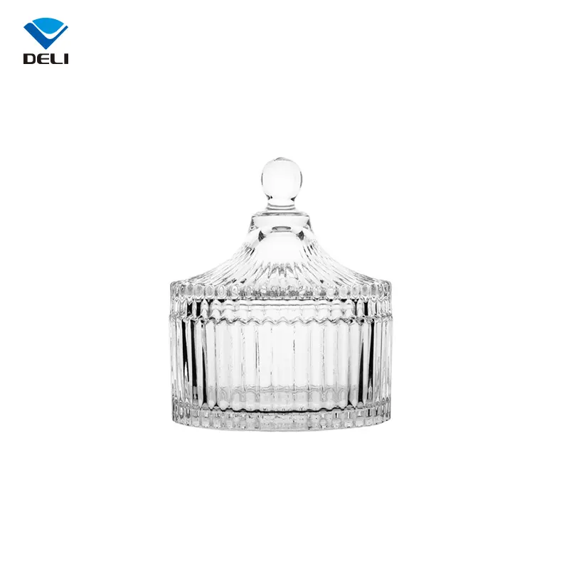 Tarro de cristal de lujo para uso en el hogar, nuevo diseño, estilo europeo, bajo precio