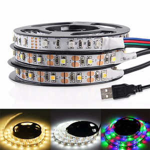 ชุดไฟ LED IC RGB ยาว5เมตร,รีโมตคอนโทรลสำหรับแอปเพลงสายไฟ Led Wifi USB 5V สำหรับห้องนอน - Product Image 3