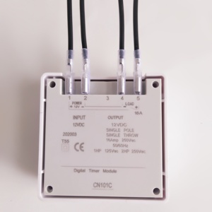 CN101C Giornaliero Settimanale Digitale Programmabile Timer Interruttore del Relè Modulo Con Antipioggia Anti Copertura Antipolvere Con 4 Fili di Uscita - Product Image 3
