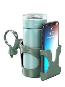 カップホルダーとカスタマイズ可能なロゴベビーカーカップホルダーを備えた多機能ポータブルABSベビーカーチャイルドカート