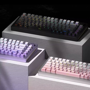 Akko MonsGeek M1W V3 VIA 75% Teclado para juegos retroiluminado RGB de 82 teclas Kit de teclado de aluminio mecánico de intercambio en caliente con perilla programable - Product Image 4