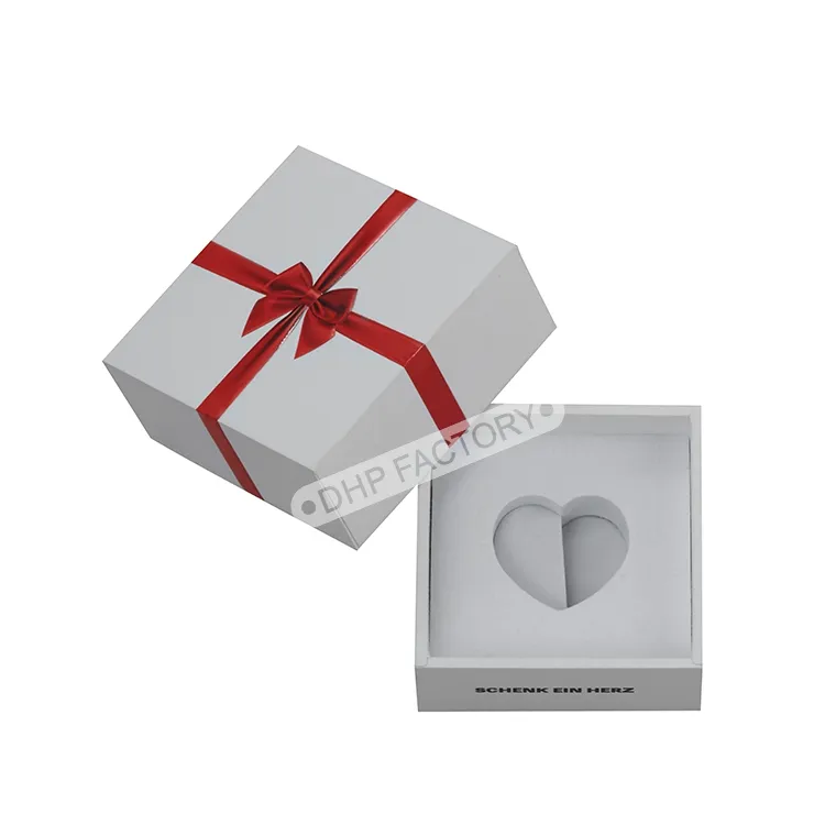 Luxury Custom Logo Occasion Festival Premium due pezzi scatola di carta rigida per gioielli in pietra moda gioielli fermacravatte