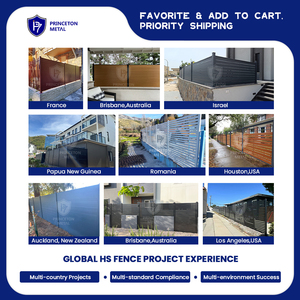 קל התאסף DIY גן מתכת אלומיניום פסיס אופקית פרטיות אבטחת גדר פנלים - Product Image 3