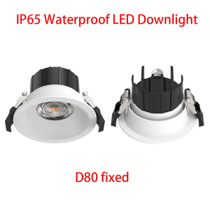 EXW Price Round or <strong>Square</strong> Recessed Fixed IP65 Waterproof <strong>5W</strong>-12w <strong>LED</strong> COB Downlight Spotlight for Bathroom - Product Image 3