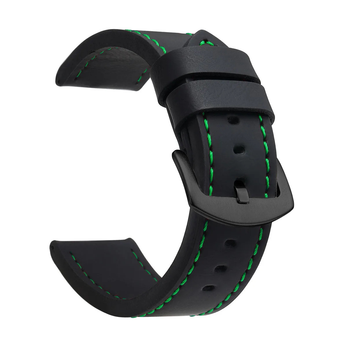 Black band green thread-black buckle