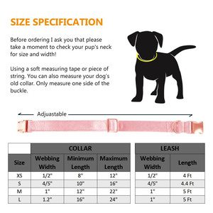 Juego de collares y correas de terciopelo para gatos, color rosa y negro, personalizado, suave, de clase alta, de lujo - Product Image 5