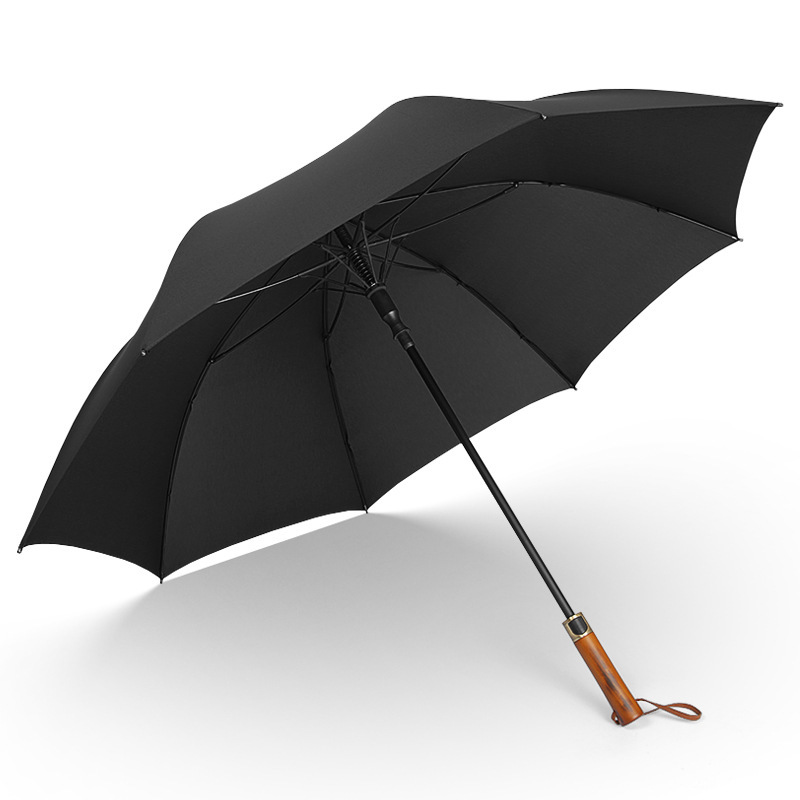 Wooden handle umbrella