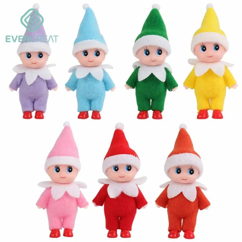 Mini muñecas de peluche coloridas, elfo para decoración de vacaciones, regalo de Navidad, Año Nuevo, Pascua, San Valentín