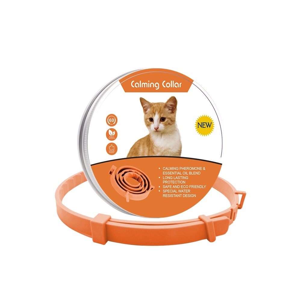 Collier Orange, En Boîte, 38 cm - Calme les Chats
