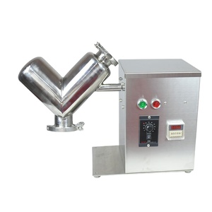 ZONELINK HOT SALE VH Series VH-<strong>2</strong> Dry Powder Granule Agitator Mixing Machine, Lab V Type Powder Blender <strong>Mixer</strong> - Product Image 1