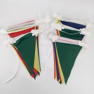 High Quality Polyester Fabric <strong>Custom</strong> Celebration Festival Decoration <strong>String</strong> <strong>Flag</strong> Pennants <strong>Triangle</strong> Full Color <strong>Bunting</strong> Banner - Product Image 6
