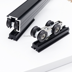 Tùy chỉnh nhôm hồ sơ trượt đường sắt cửa trượt Hệ thống theo dõi cho túi hoặc liên kết Cửa Treo đầu bánh xe đường sắt - Product Image 3