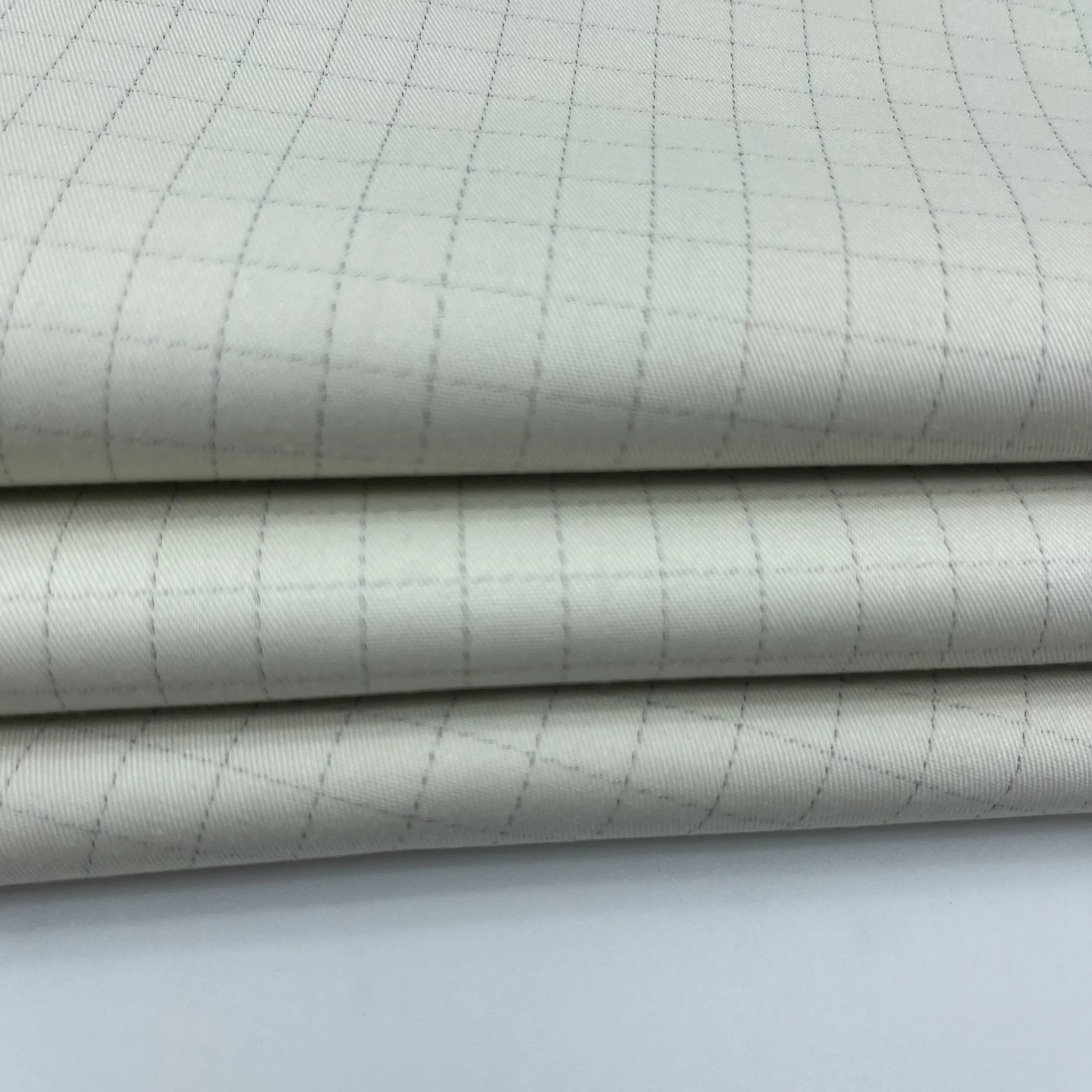 Yilong kain tekstil penjualan langsung pabrik kain kepar bambu poliester spandeks antistatis untuk baju kerja seragam
