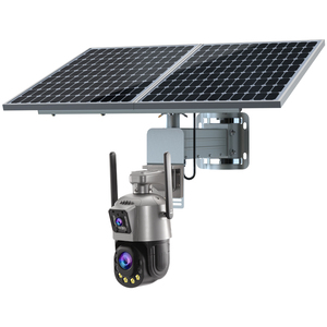 TecDeft IScee Sim-карта 4K 36X зум уличная IP66 Водонепроницаемая камера безопасности с двумя объективами CCTV 4G солнечное CCTV - Product Image 1