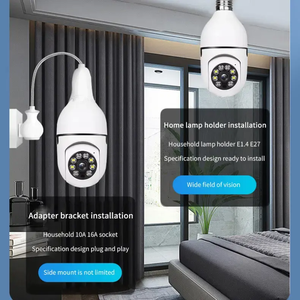 Yüksek kalite 1080p HD Wifi kablosuz ampul kamera tam renkli gece görüş mobil algılama Alarm güvenlik kamera - Product Image 5