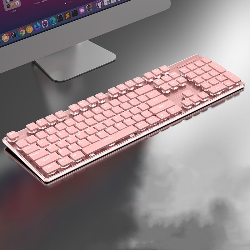 Sakura rose/clavier blanc sans fil
