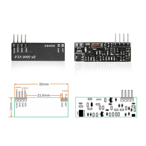 12V DC <strong>RF</strong> Wireless Remote Module 315 433Mhz 2km Long Range <strong>Transmitter</strong> Module Without Encoding for <strong>arduino</strong>