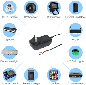 Bakır saf iletken giriş 240V 60Hz saf 1.2M özelleştirilebilir uzunluk çıkış 12V 1A AU güç adaptörü ile büyük - Product Image 6