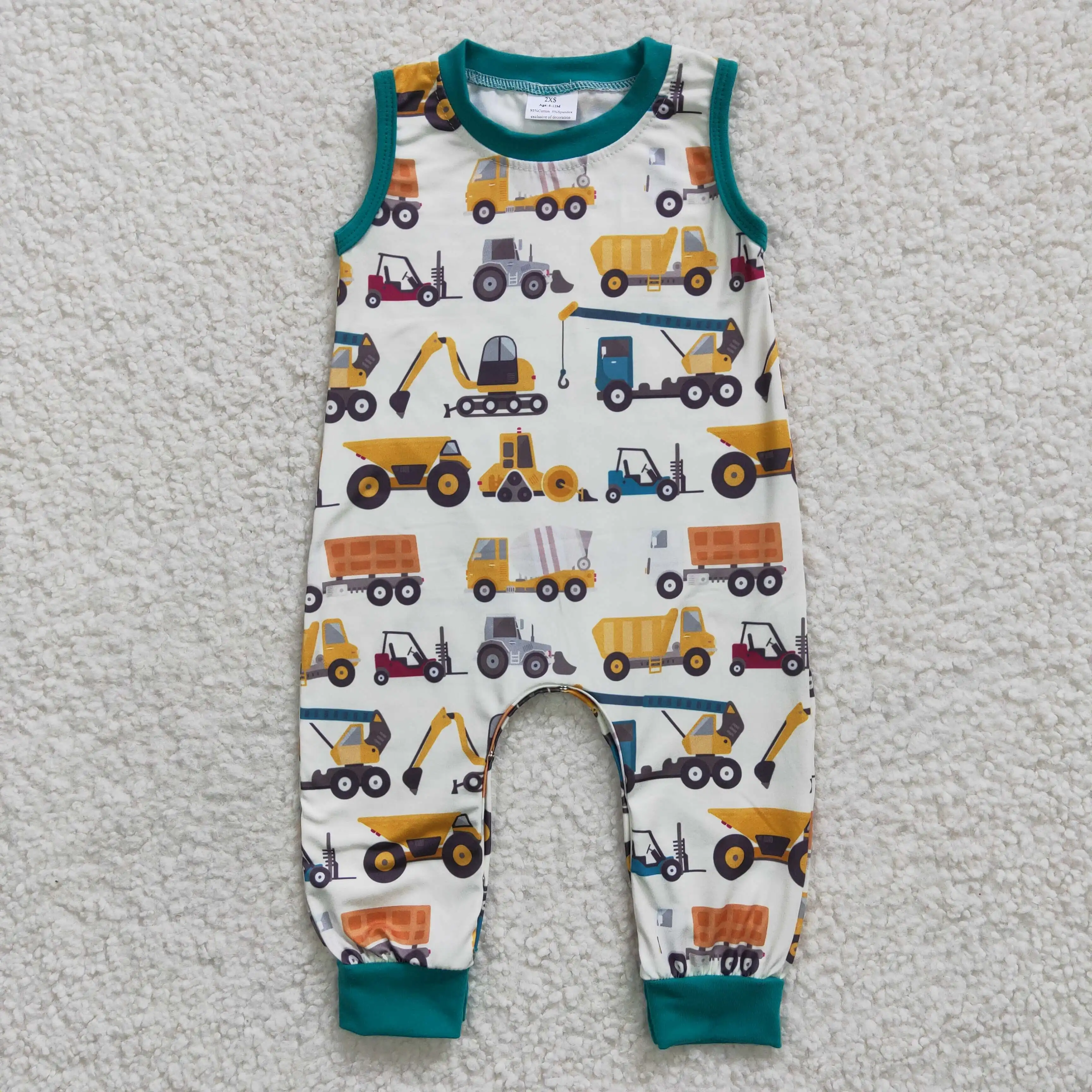 Engenharia pista amarela impressão navy, sem mangas, bebê, menino, infantil, macacão, peça única, body para crianças, roupas